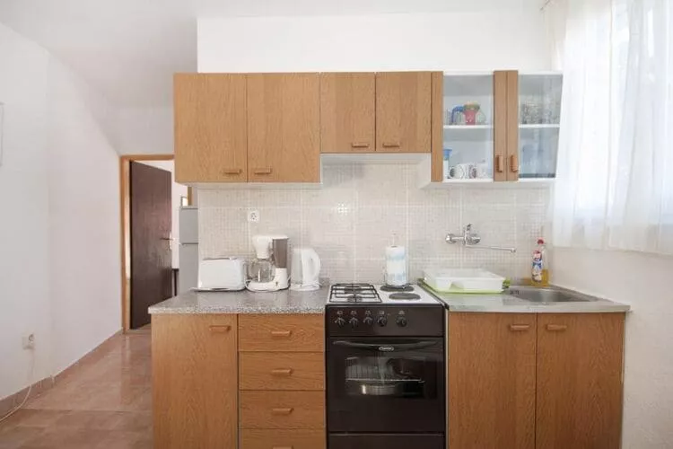 Apartments Mira -One Bedroom Apartment with Terrace and Sea View(A1)-Kitchen