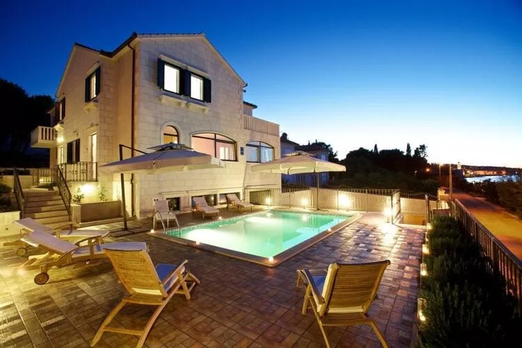 Apartments Villa Grlica - One Bedroom Apartment with Terrace and Sea View (A1)-Pool