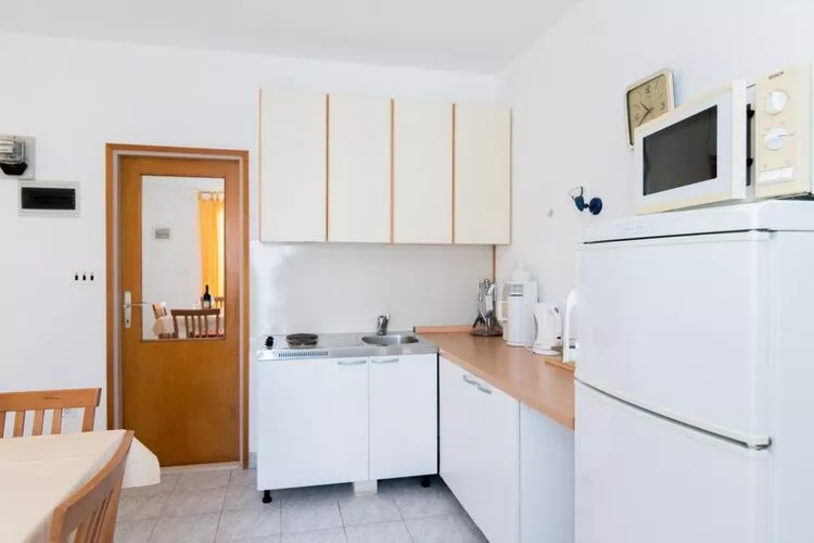 Apartments Veve - One Bedroom Apartment with Terrace Sea View(Nensi) (ST)-Cuisine