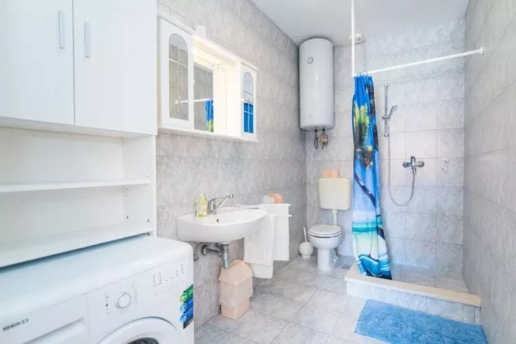 Apartments Veve - One Bedroom Apartment with Terrace Sea View(Nensi) (ST)-Salle de bain
