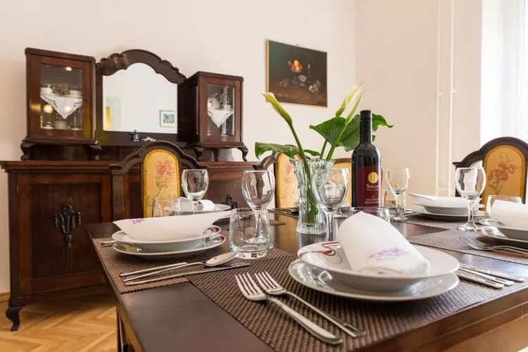 Holiday Home Patricija-Duplex Three Bedroom Apartment with Balcony and Sea View (A6+1)-Salle à manger
