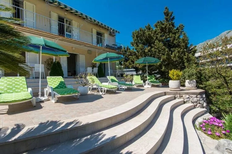 Apartments & Rooms Jokovic-Double Room with Terrace and Partial Sea View (SOBA 4)-Outdoor