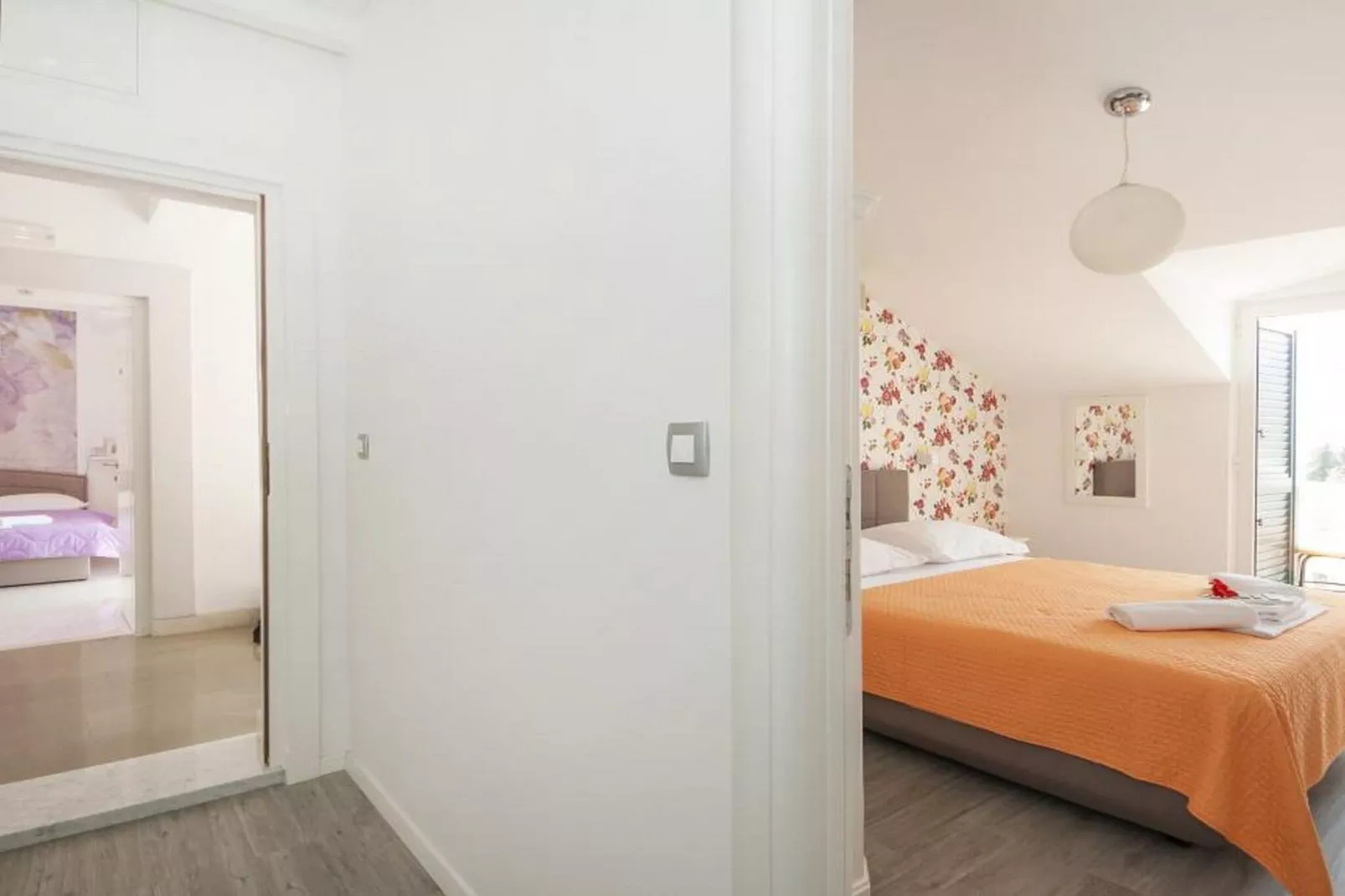 Apartments Villa Angela - Studio Apartment with Balcony and Sea View (Dajana)-Bedroom