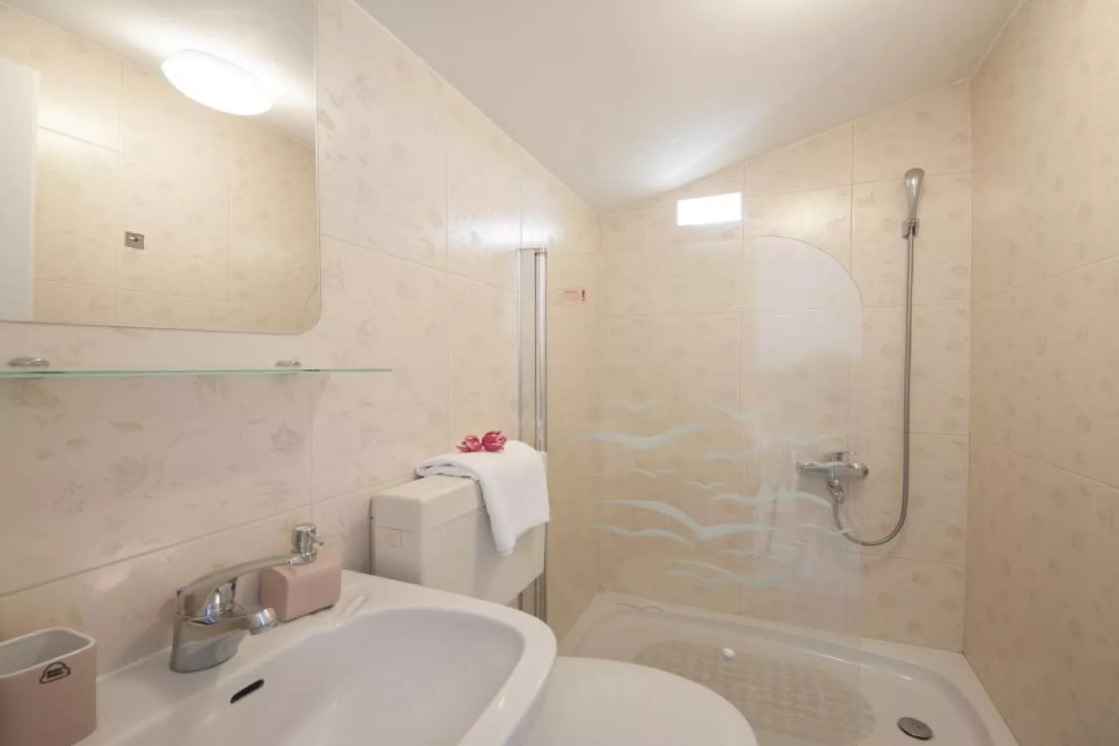 Apartments Villa Angela - Studio Apartment with Terrace and Sea View (Angela)-Bathroom