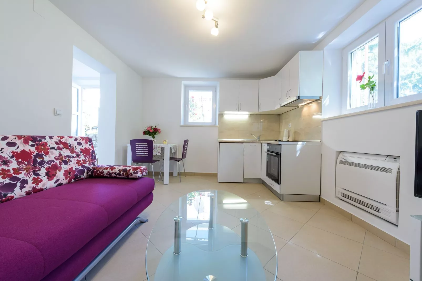 Apartment Pavlina - One Bedroom Apartment with Terrace-Living room