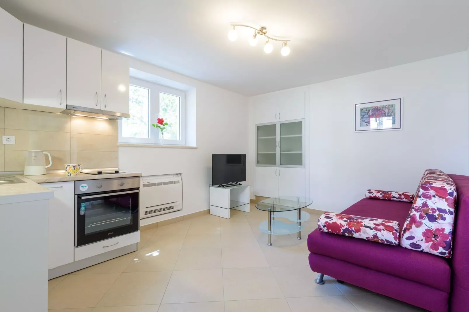 Apartment Pavlina - One Bedroom Apartment with Terrace-Kitchen