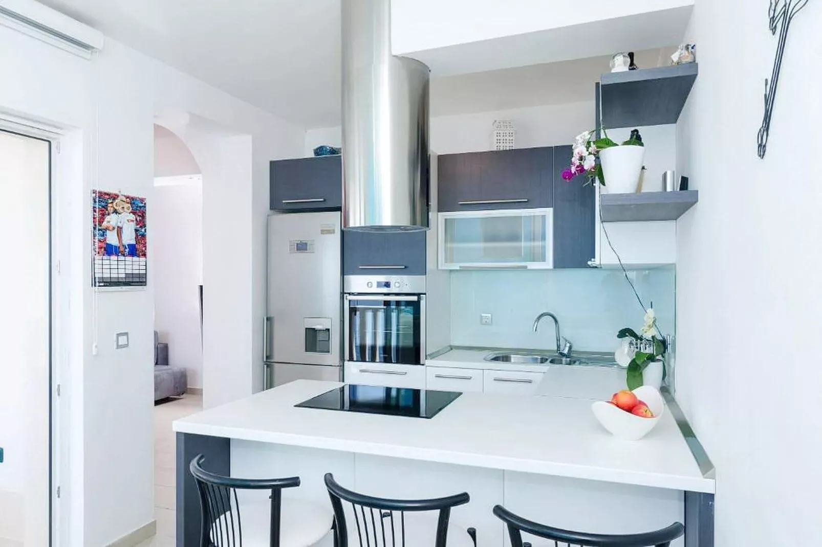 Apartments Villa Bella Vista - Two Bedroom Apartment with Balcony and  Sea  View-Cuisine