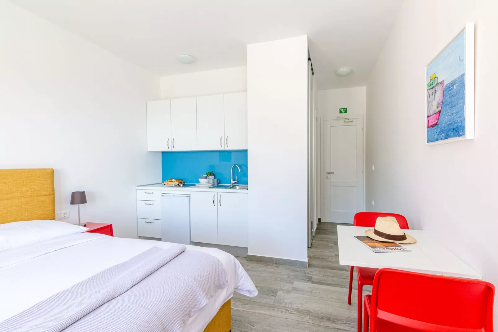 Apartments Villa Lukas - ''No.2'' Studio Apartment with Balcony and Sea View-Bedroom