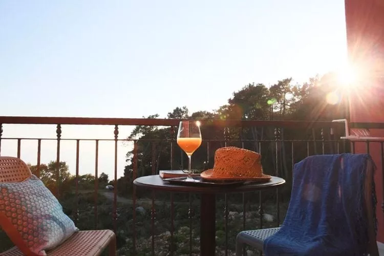 Apartments Villa Lukas - ''No.5'' One-Bedroom Apartment with Balcony and Sea View-Terrace balcony