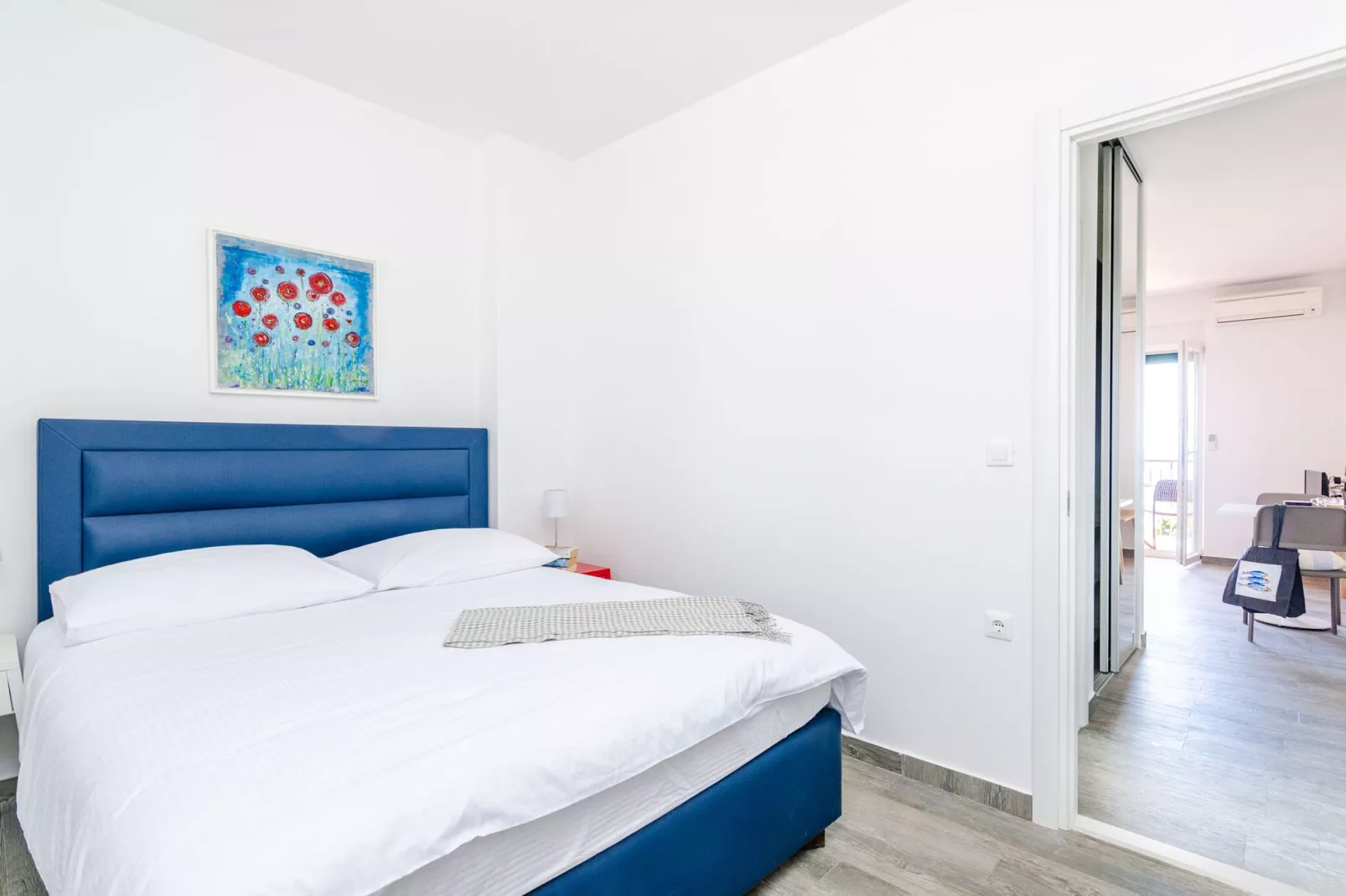 Apartments Villa Lukas - ''No.8'' One-Bedroom Apartment with Balcony and Sea View-Bedroom