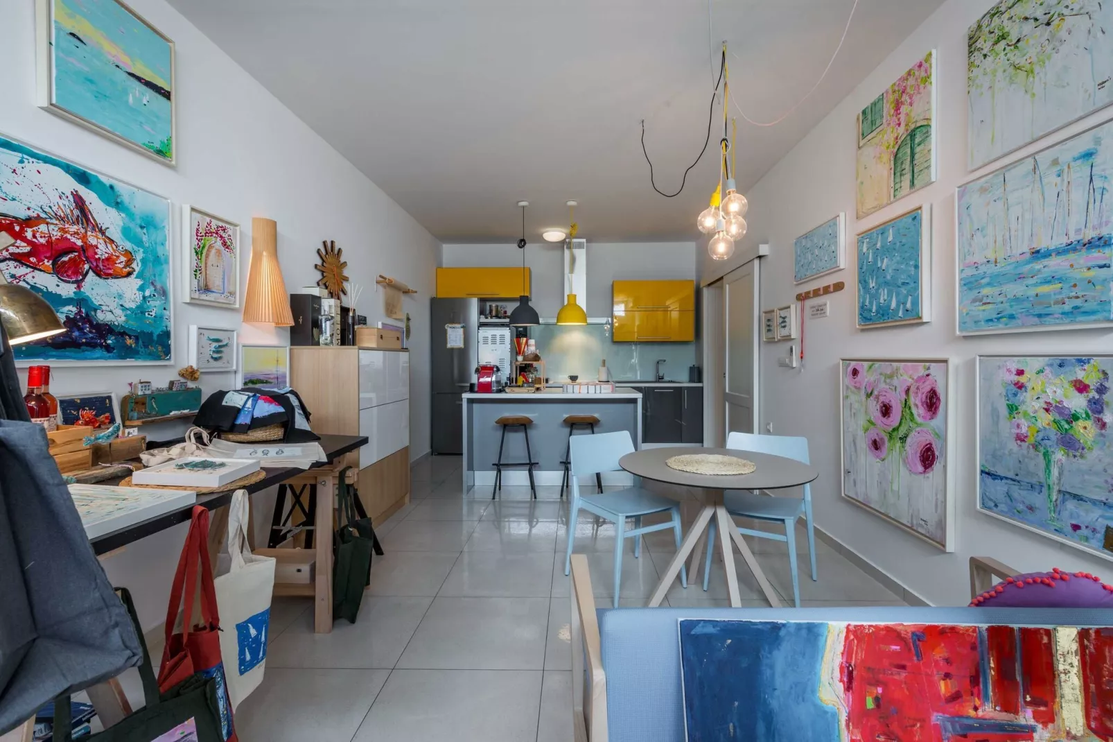 Apartments Villa Lukas - ''No.9'' Gallery Two Bedroom Apartment with Balcony and Sea View-Indoor
