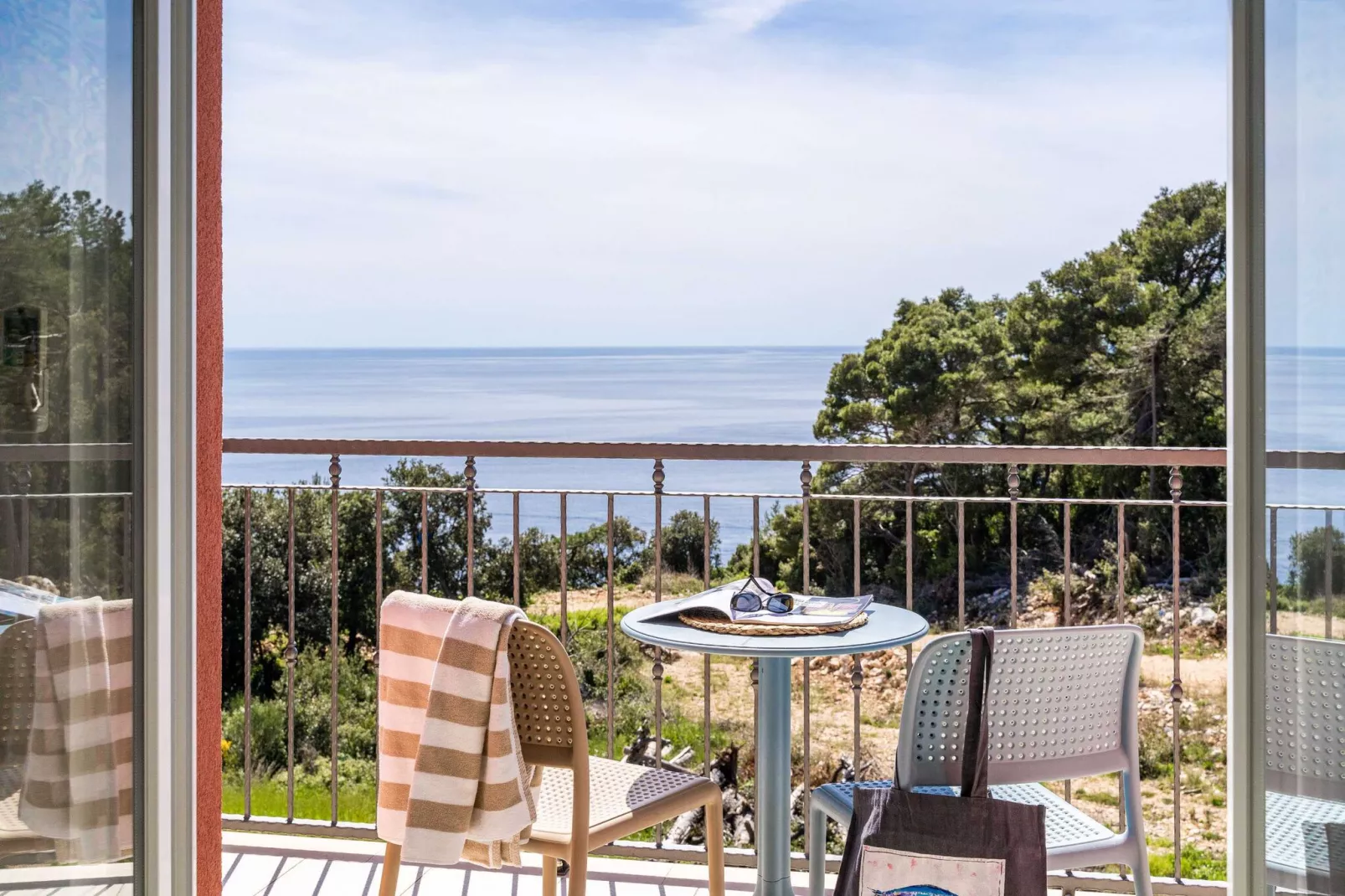 Apartments Villa Lukas - ''No.11'' Gallery Studio Apartment with Balcony and Sea View-Terrace balcony