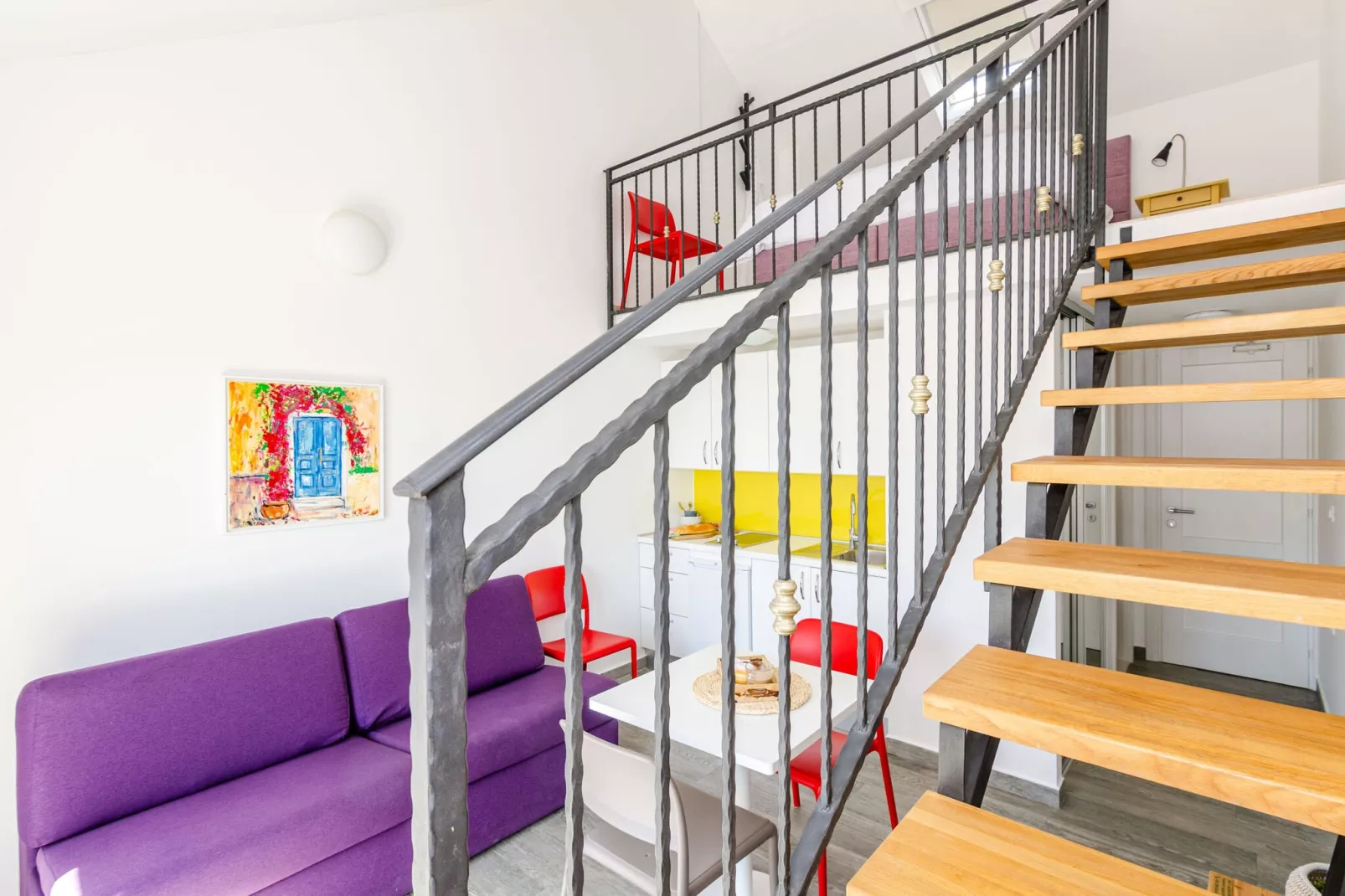 Apartments Villa Lukas - ''No.11'' Gallery Studio Apartment with Balcony and Sea View-Indoor
