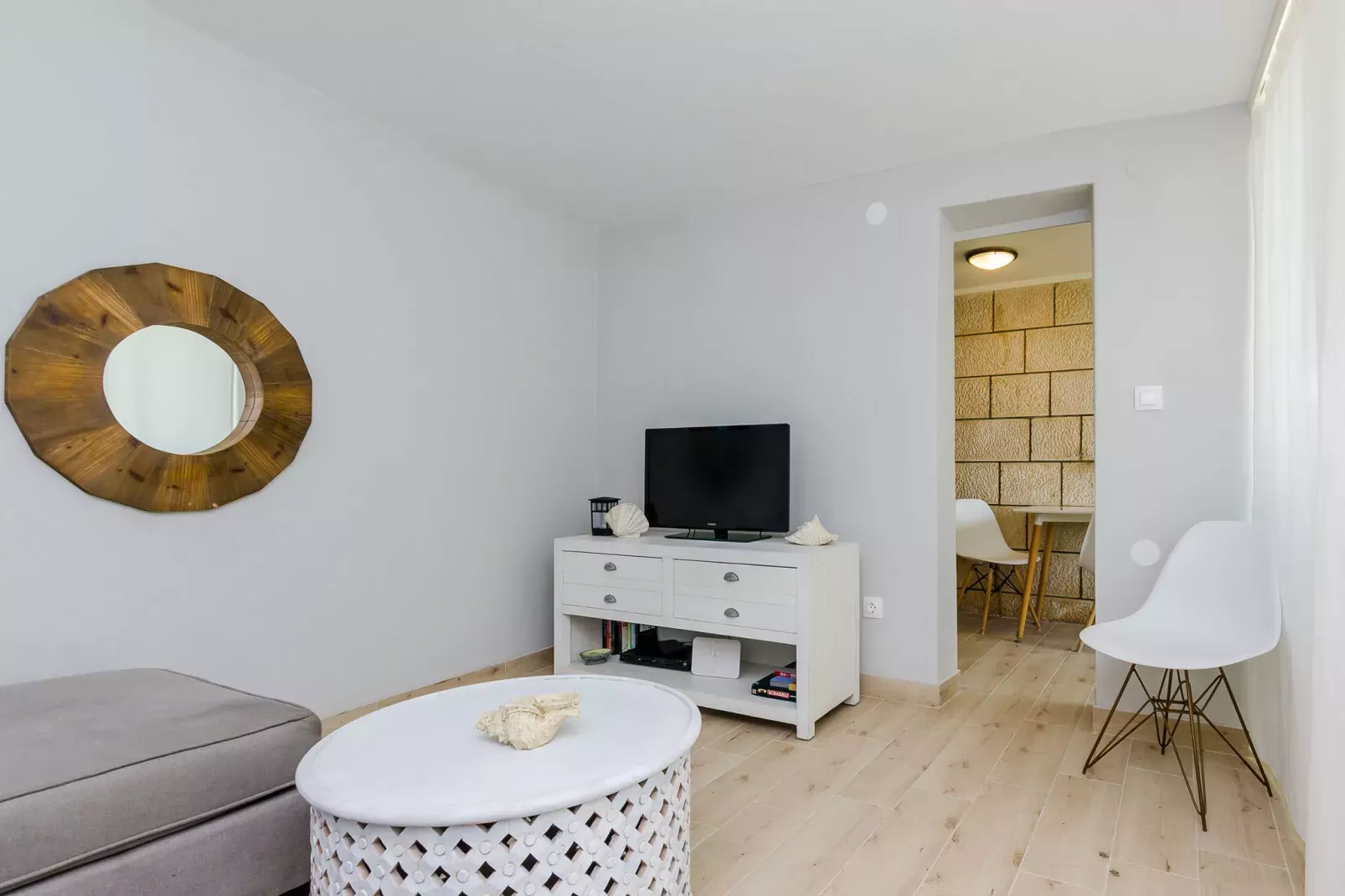 Apartment Kate - Two Bedroom Apartment with Sea View-Living room