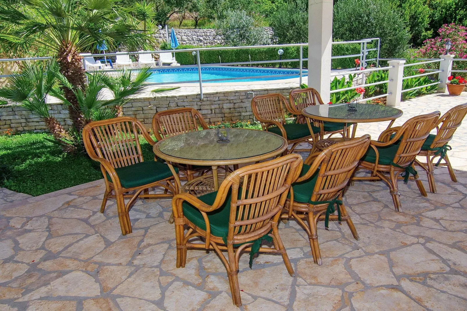 Villa Klara - Holiday Home with Terrace, Pool and Sea View-Terrasse