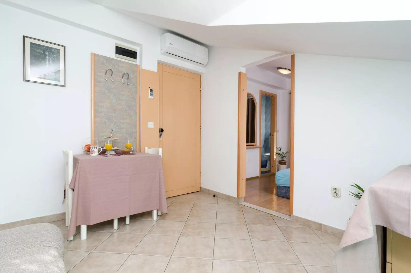 Apartments Villa Bell Memories- Studio Apartment with Terrace and Street View (A1)-Bedroom