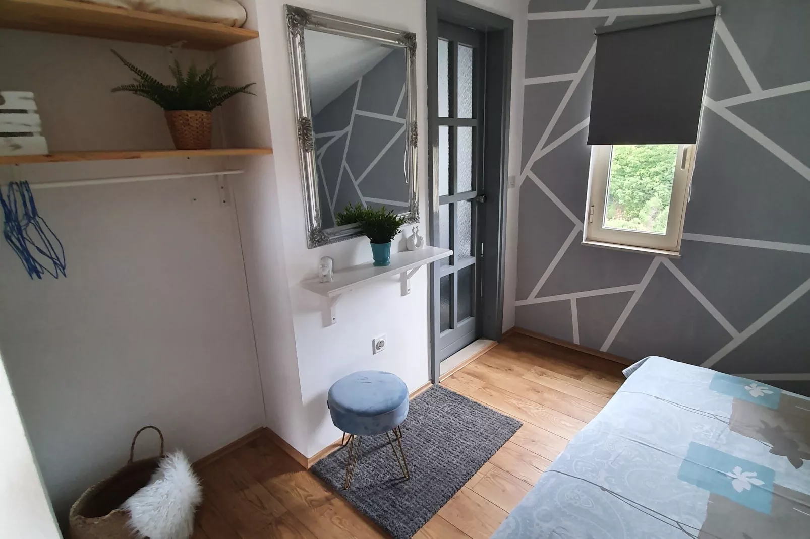 Apartments Villa Bell Memories- Studio Apartment with Terrace and Street View (A1)-Bedroom