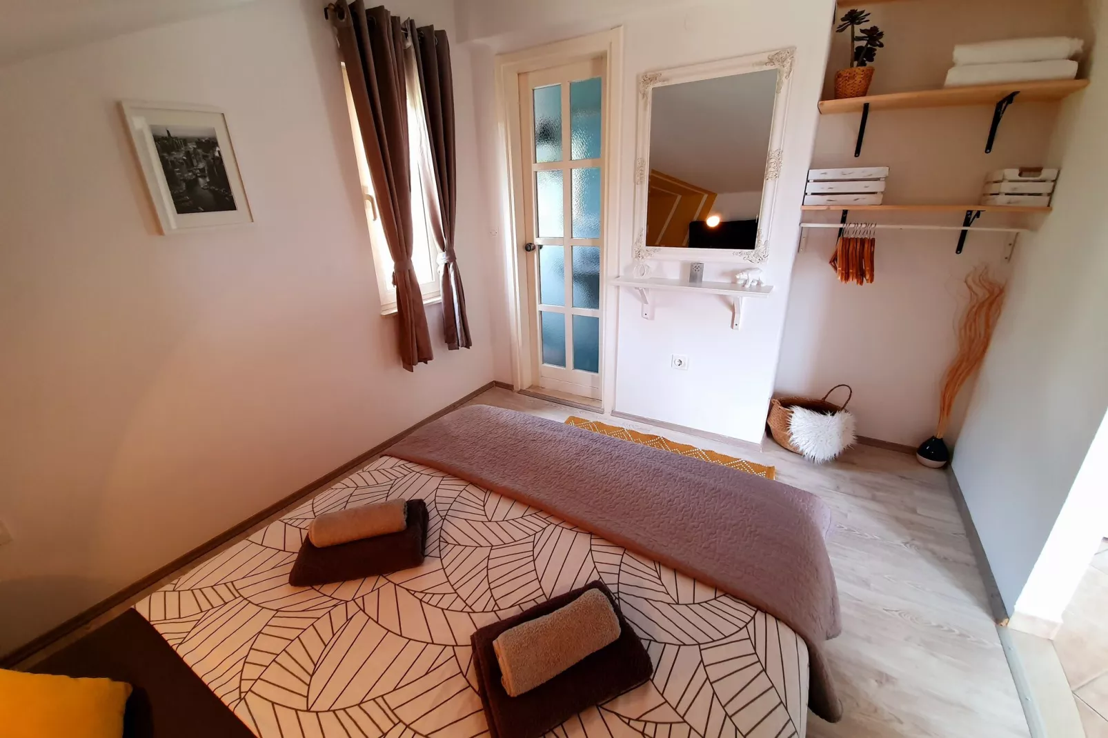 Apartments Villa Bell Memories-Studio Apartment with Balcony and Sea View (A2)-Bedroom