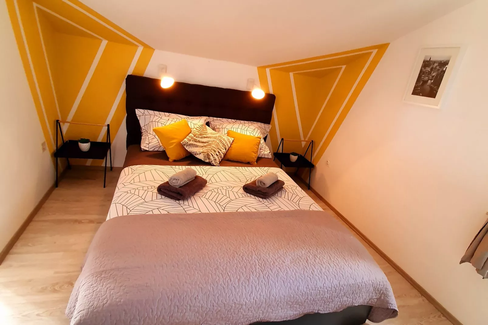 Apartments Villa Bell Memories-Studio Apartment with Balcony and Sea View (A2)-Bedroom