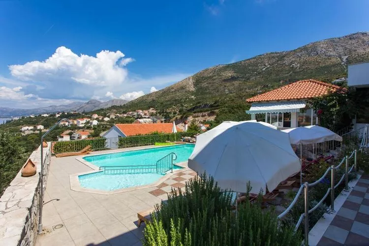 Apartments Villa Bell Memories-Studio Apartment with Balcony and Sea View (A2)-Pool