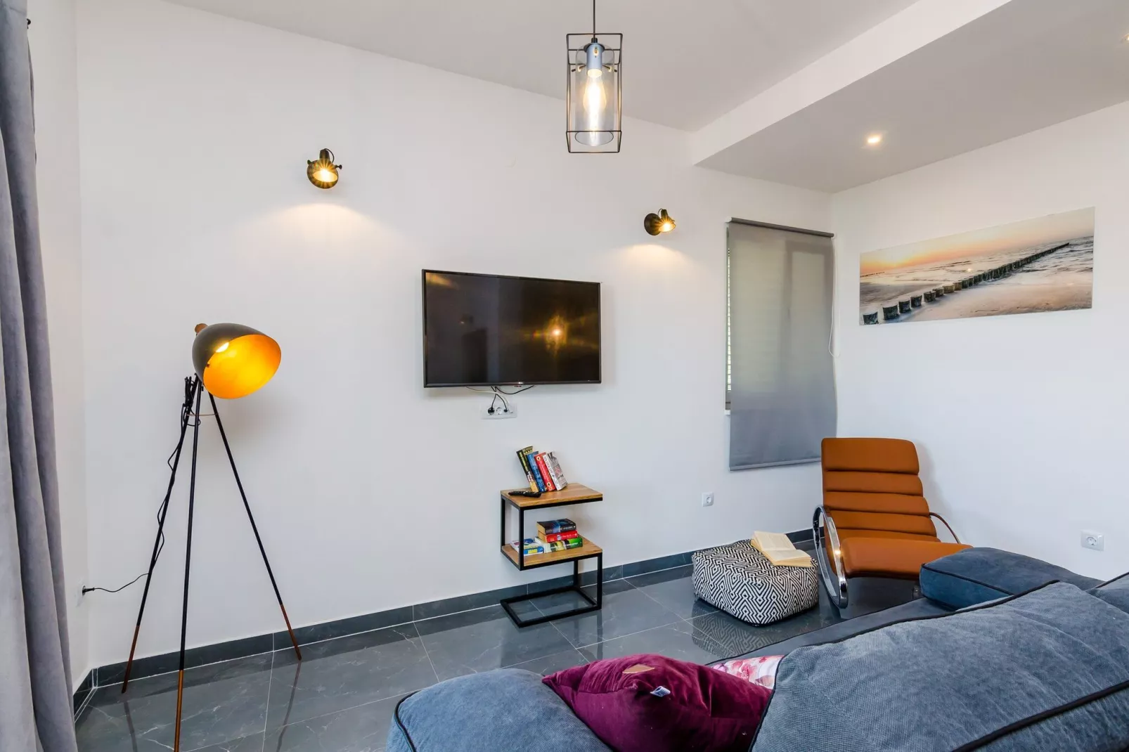 Apartments Villa Bell Memories- Two Bedroom Apartment with Balcony and Sea View (A3)-Living room
