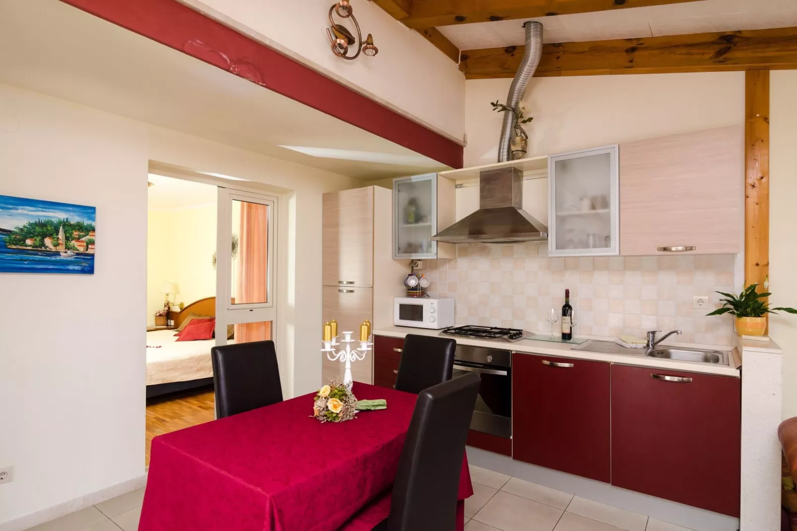Apartments Villa Bell Memories- Two Bedroom Apartment with Shared Terrace and Sea View (A5)-Dining room