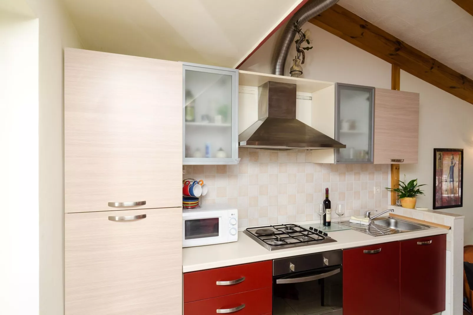 Apartments Villa Bell Memories- Two Bedroom Apartment with Shared Terrace and Sea View (A5)-Kitchen