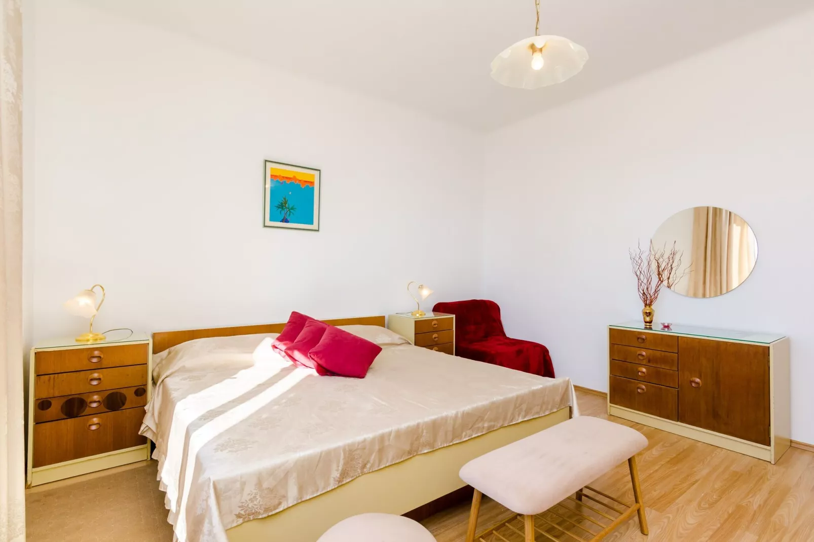 Guest House Villa Nina- One Bedroom Apartment with Sea View (Apt1)-Bedroom