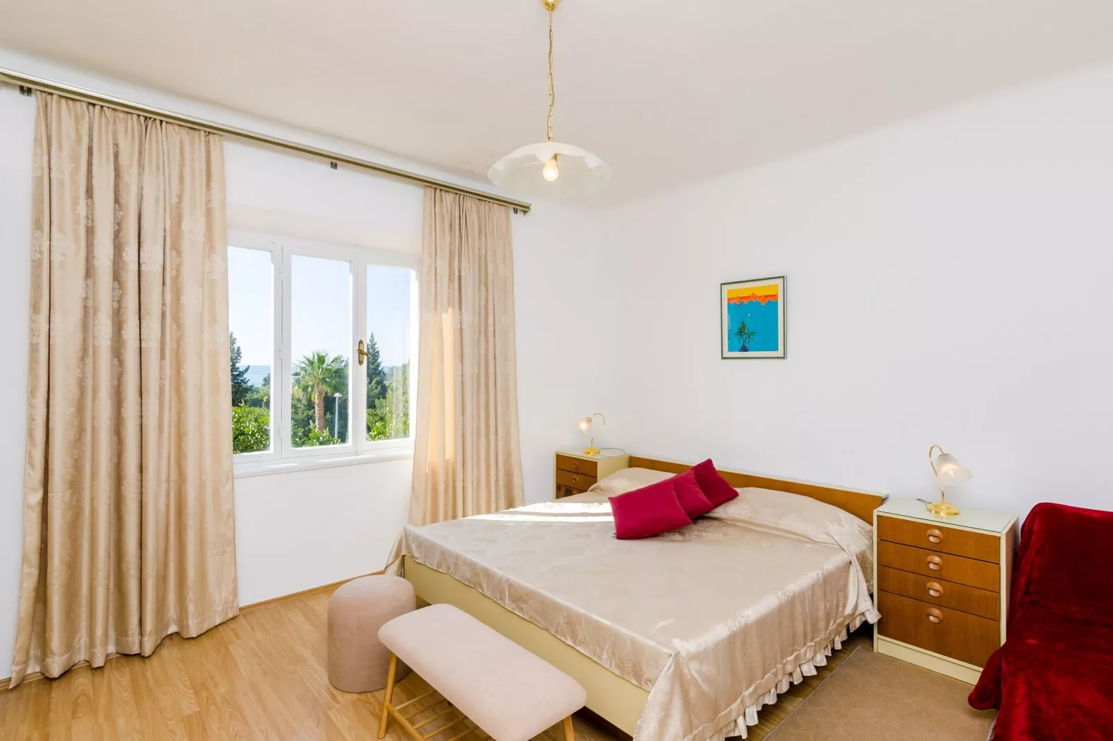 Guest House Villa Nina- One Bedroom Apartment with Sea View (Apt1)-Bedroom