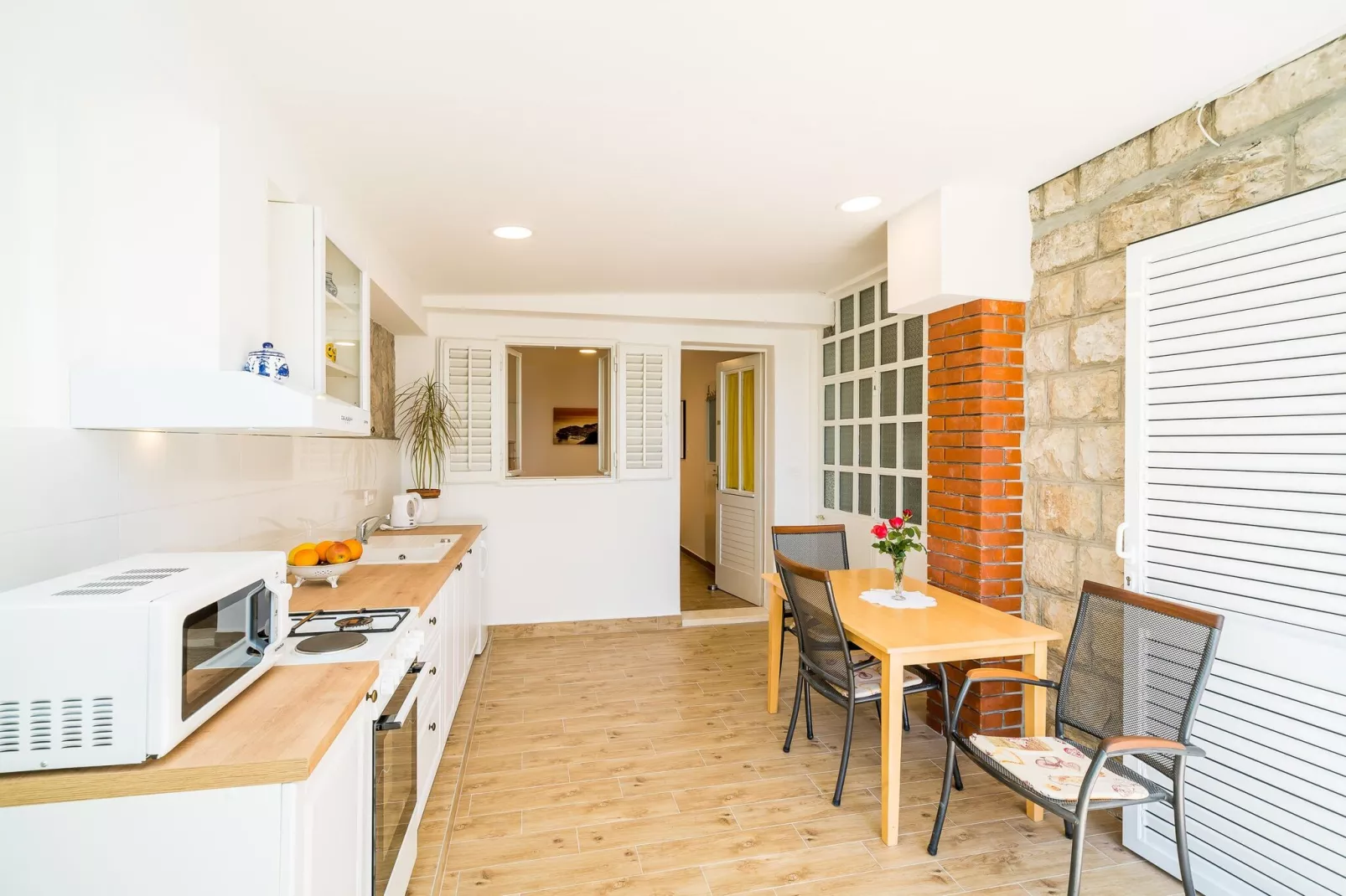 Guest House Villa Nina- Two Bedroom Apartment  with  Terrace and Sea View (Apt67)-Kitchen