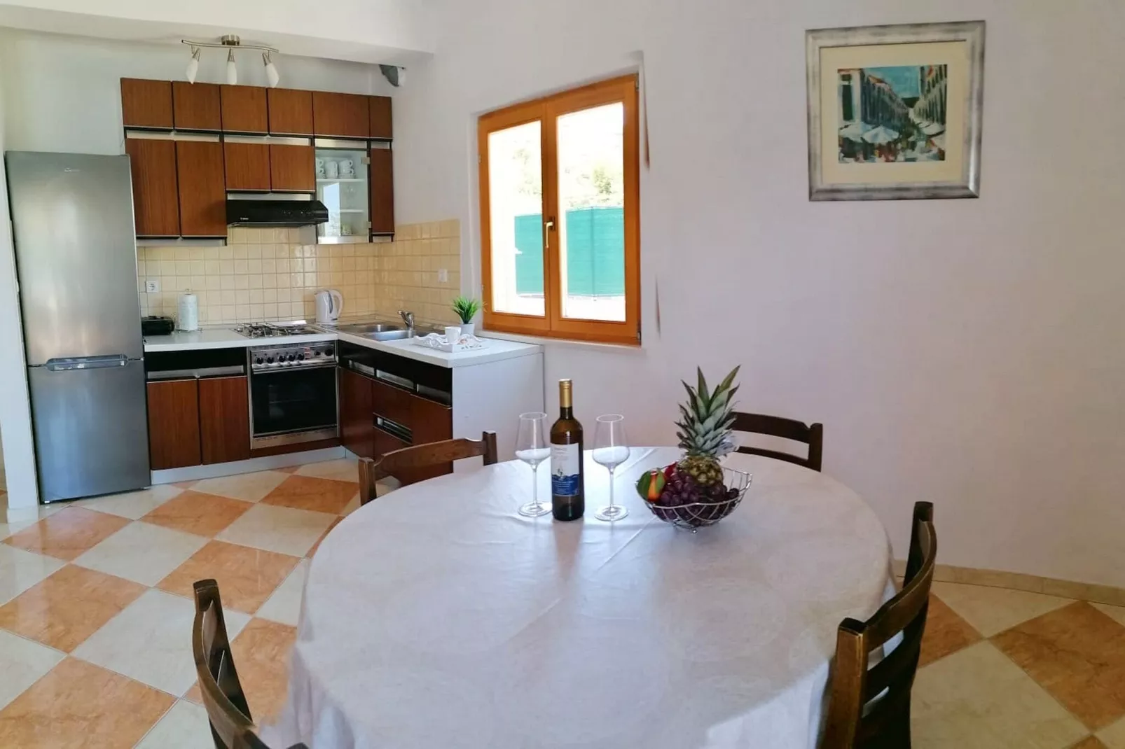 Holiday Home Blue Dream - Two Bedroom Apartment with Terrace and Sea View (A1)-Salle à manger