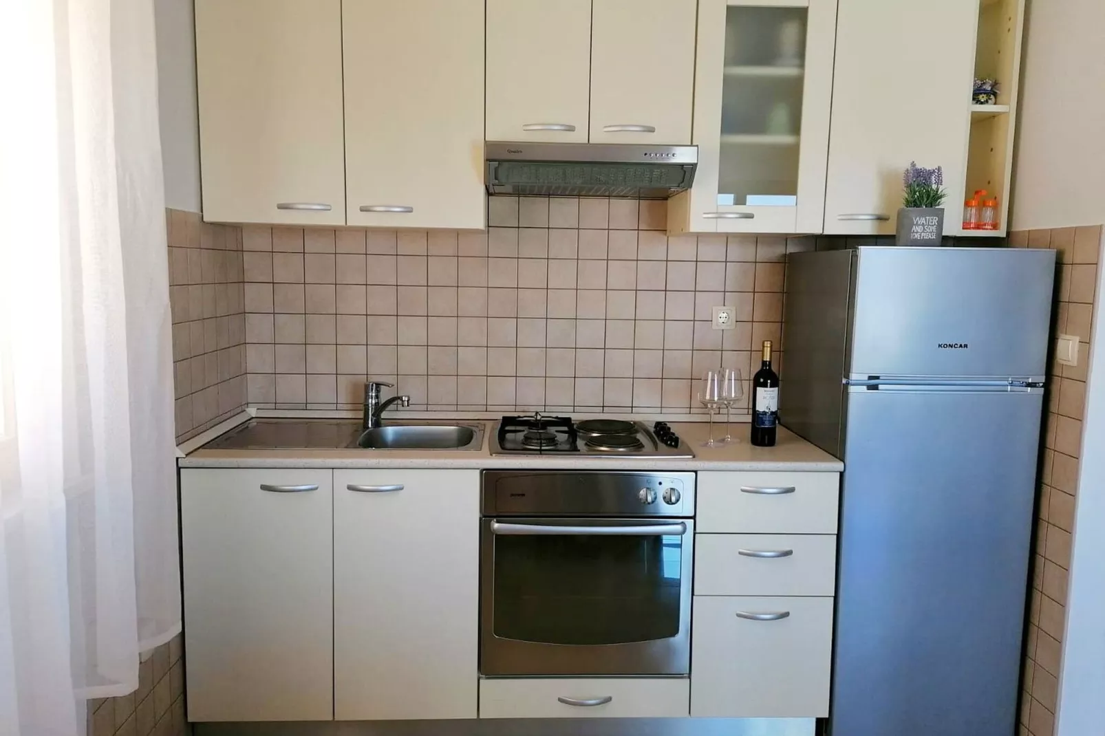 Holiday Home Blue Dream - Two Bedroom Apartment with Terrace and Sea View (A1)-Cuisine