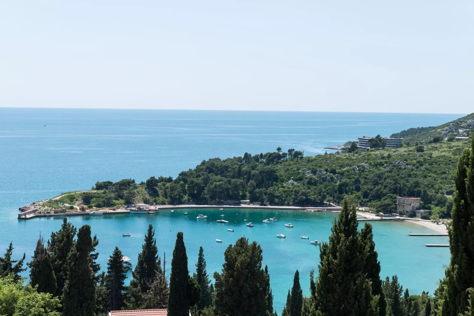Apartments Marmo - One Bedroom Apartment with Balcony and Sea View (Apartman 1)-View
