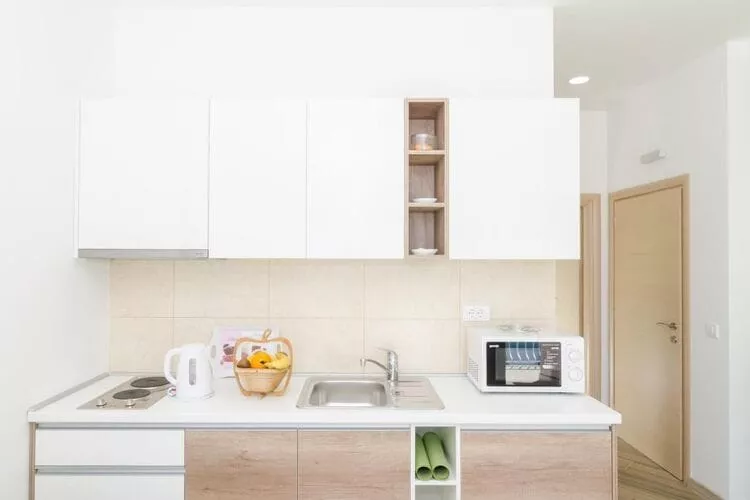 Apartments Marmo - Deluxe One Bedroom Apartment with Balcony and Sea View (Apartman 4)-Kitchen