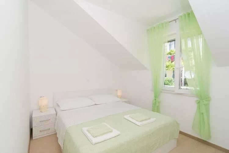 Apartments Marmo - Deluxe One Bedroom Apartment with Balcony and Sea View (Apartman 4)-Bedroom