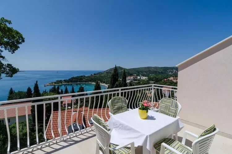 Apartments Marmo - Deluxe One Bedroom Apartment with Balcony and Sea View (Apartman 4)-Terrace balcony