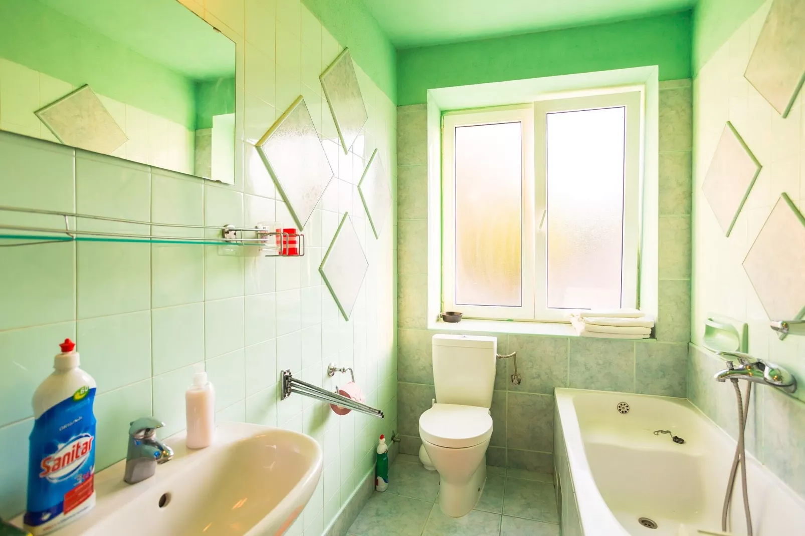 Apartments Sany- Two Bedroom Apartment with Balcony and Sea View-Bathroom