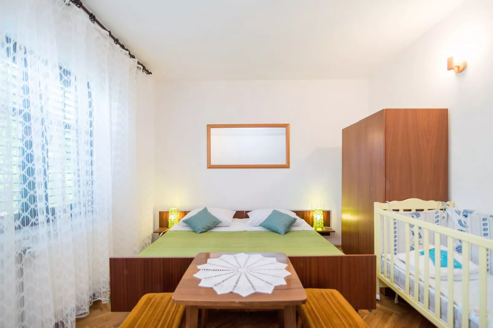 Apartments Mare- Comfort Two Bedroom Apartment with Terrace A1 (ST)-Bedroom