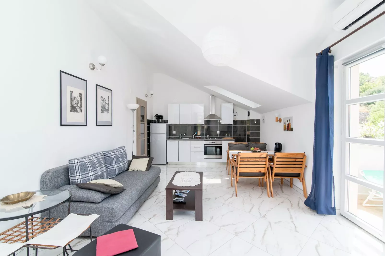 Apartments Mare- One Bedroom Apartment with Garden View A3 (ST)-Living room