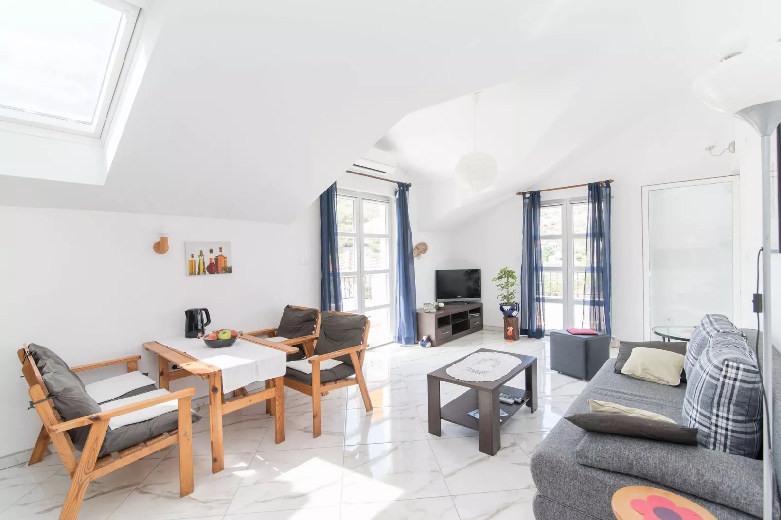 Apartments Mare- One Bedroom Apartment with Garden View A3 (ST)-Living room