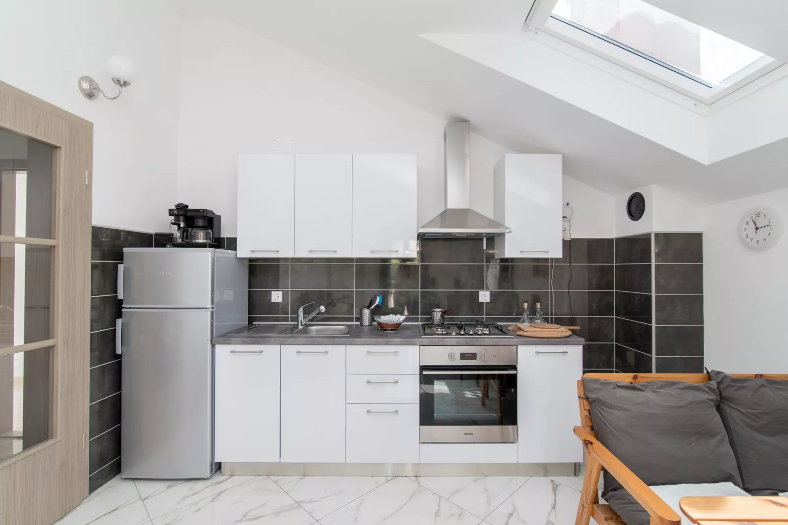 Apartments Mare- One Bedroom Apartment with Garden View A3 (ST)-Kitchen