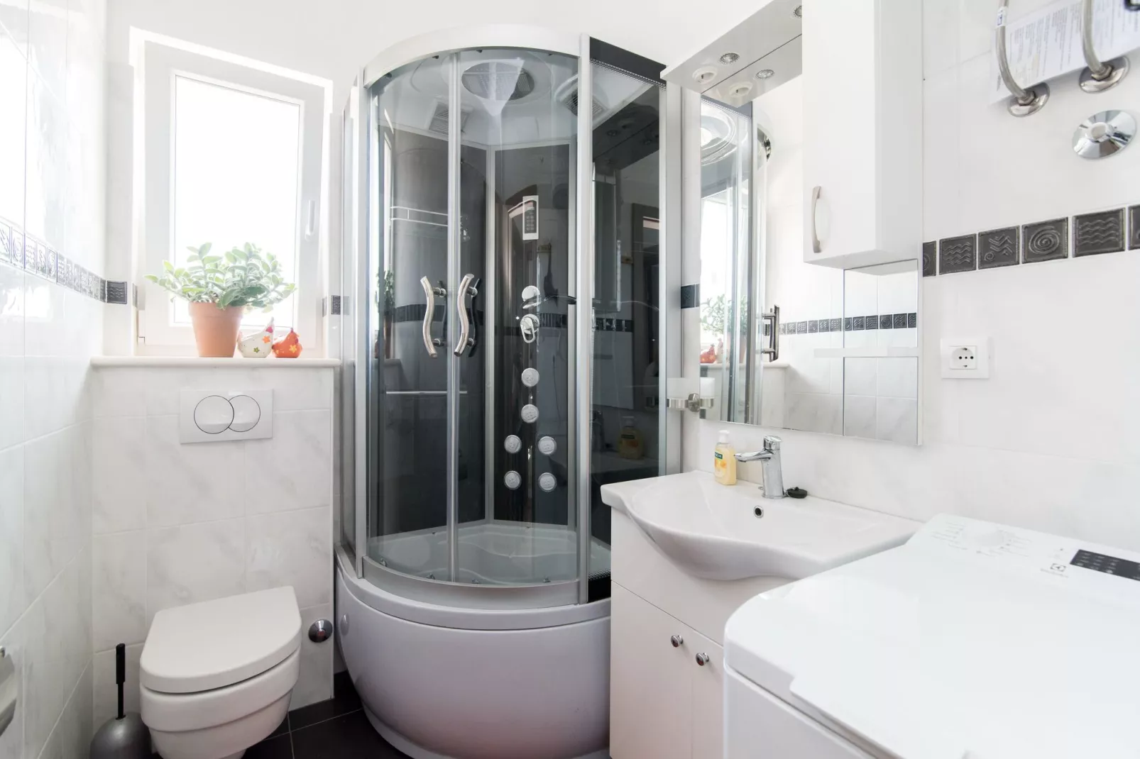 Apartments Mare- One Bedroom Apartment with Garden View A3 (ST)-Bathroom