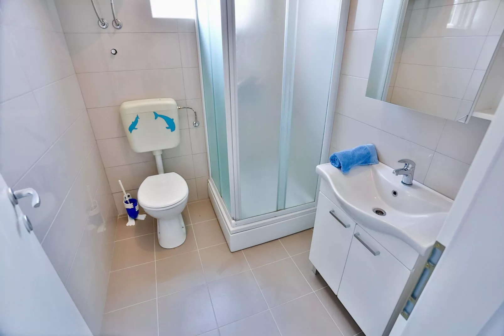 Apartments Lenka - One Bedroom Apartment with Balcony and garden View A1-Bathroom