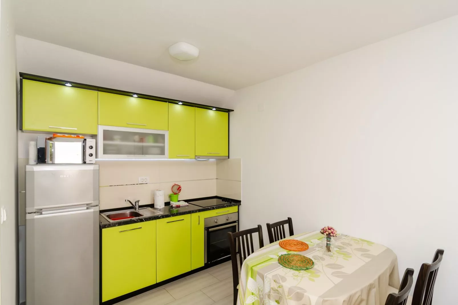 Holiday Home Jasenka Trstenik - Duplex One Bedroom Apartment with Terrace and Side Sea View-Cuisine