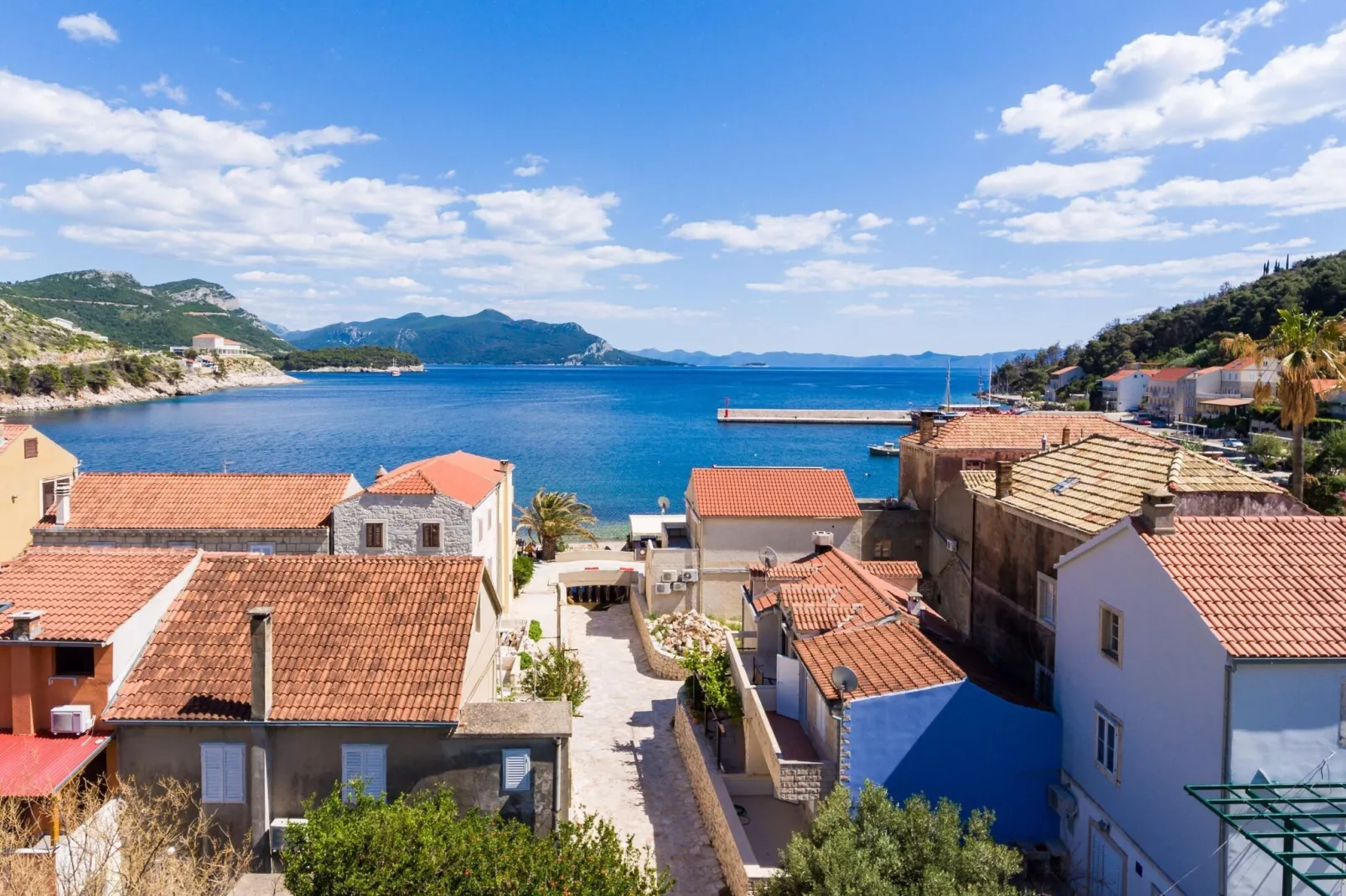 Holiday Home Jasenka Trstenik - Duplex One Bedroom Apartment with Terrace and Side Sea View-Vue