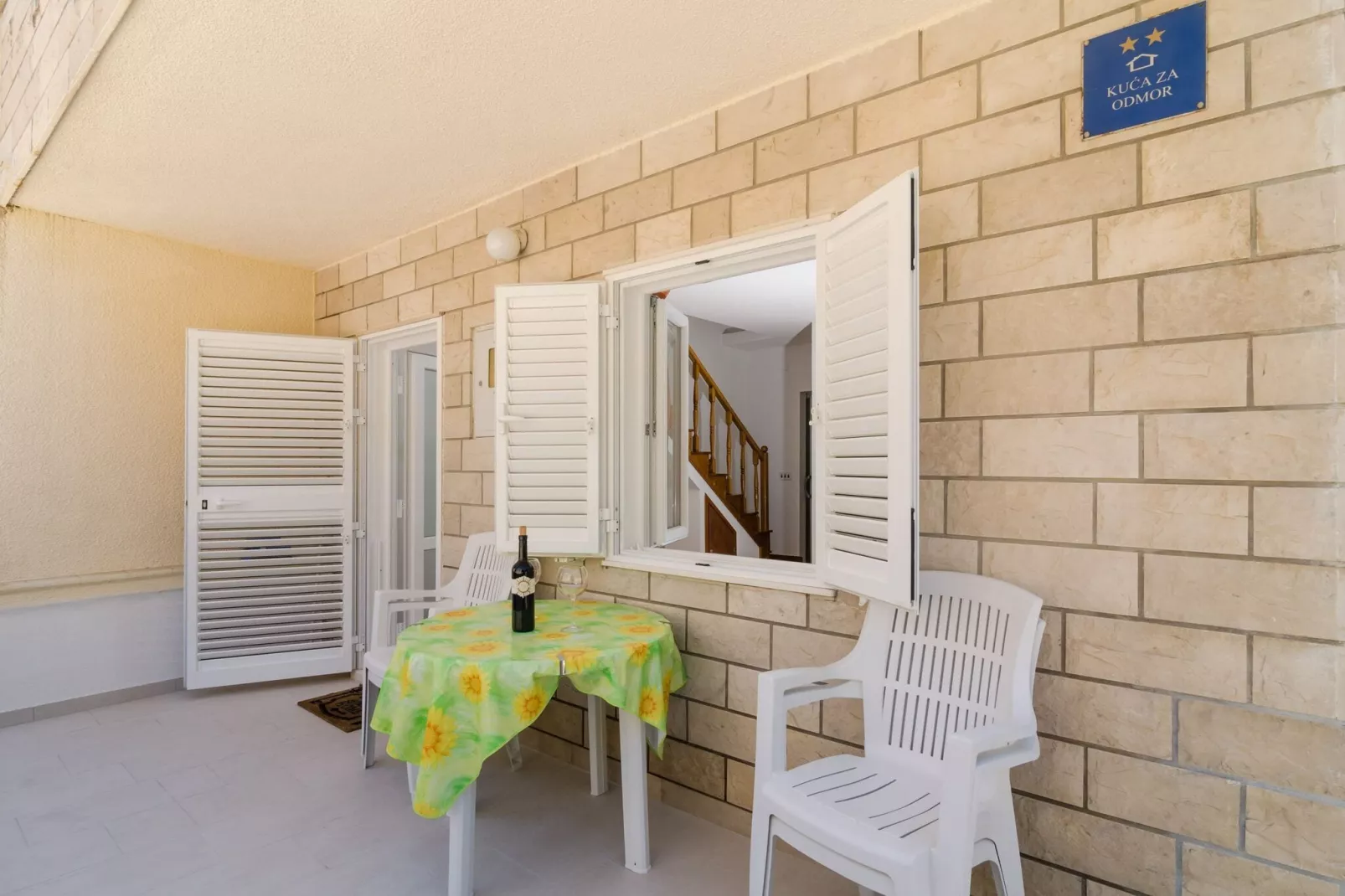 Holiday Home Jasenka Trstenik - Duplex One Bedroom Apartment with Terrace and Side Sea View-Terrasse