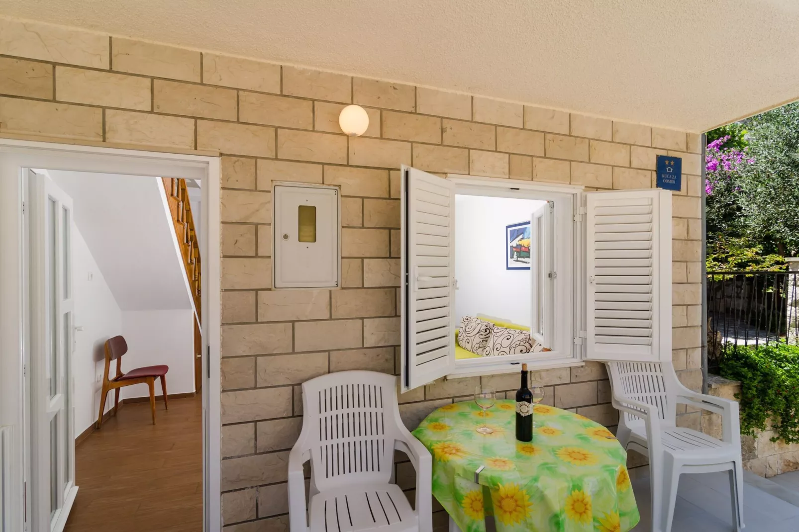 Holiday Home Jasenka Trstenik - Duplex One Bedroom Apartment with Terrace and Side Sea View-Terrasse