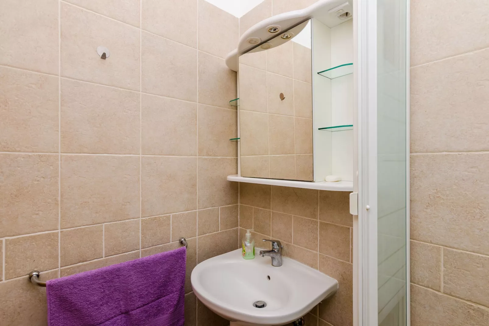 Apartment Alba- Duplex Two Bedroom Apartment with Shared Pool and Sea View-Bathroom