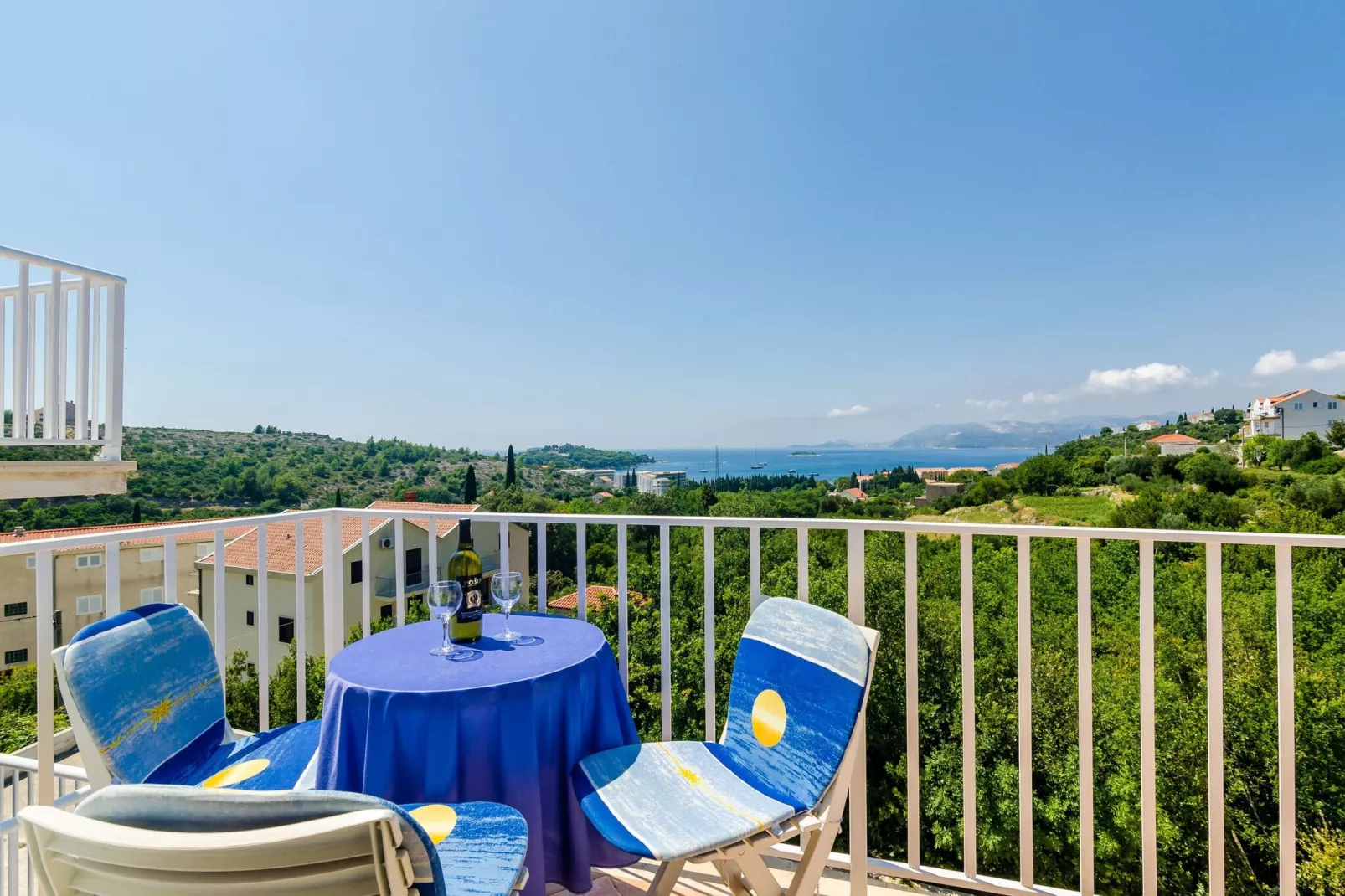 Apartment Alba- Duplex Two Bedroom Apartment with Shared Pool and Sea View-Terrace balcony