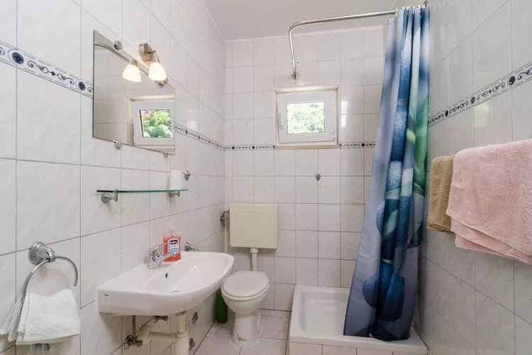 Apartments Plavac Mali- Three Bedroom Apartment with Terrace and Sea View-Bathroom